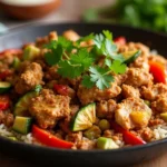 Cajun Ground Chicken Skillet Recipe – A Healthy Flavorful Delight.