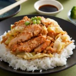 Delicious 10-minute chicken stir fry with fresh cabbage and vegetables