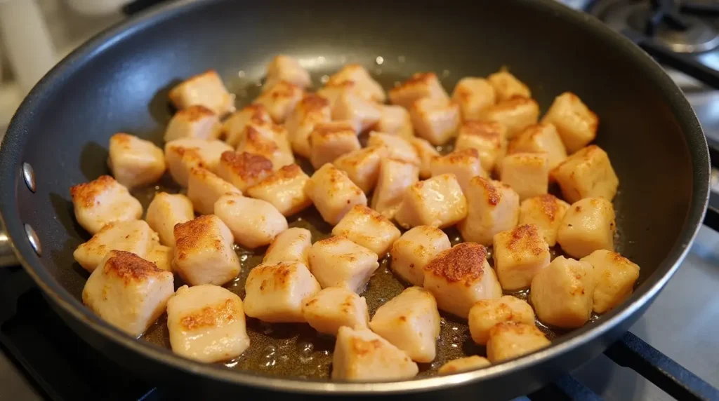 German Chicken Recipes
Slicing chicken into strips for Chicken Curry Wurst